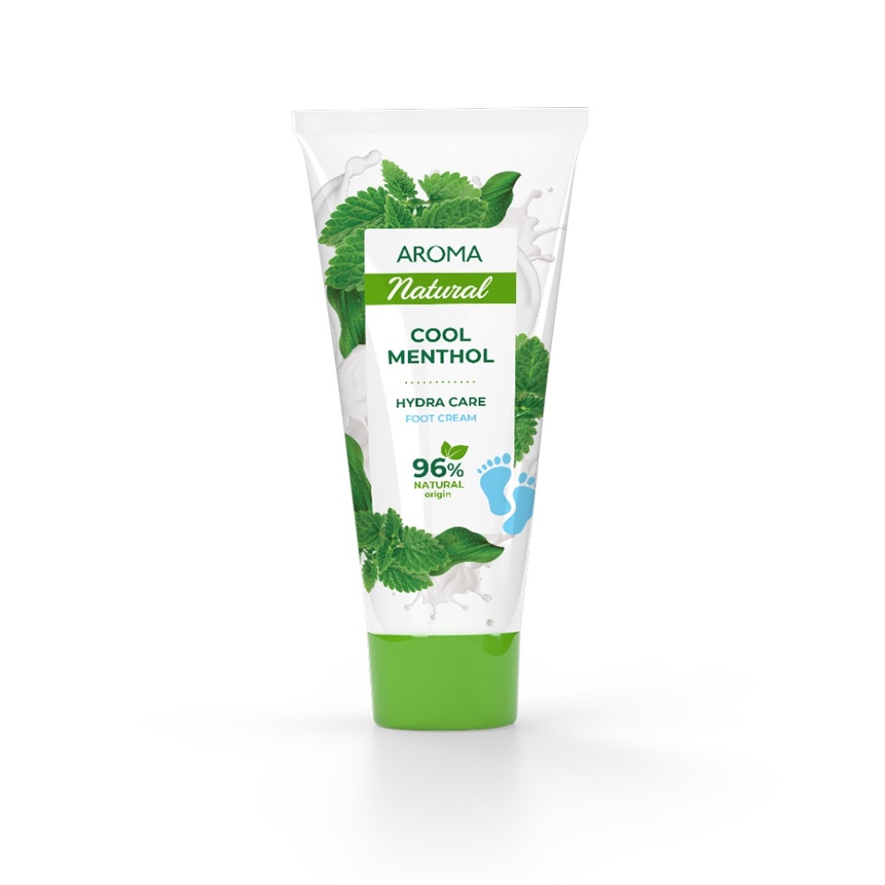 Aroma Natural Foot Cream, Cool Menthol & Sea Minerals/ 2pack